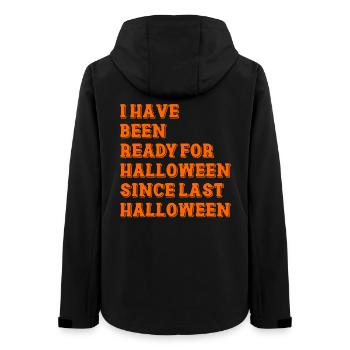 I have been ready for Halloween - Frauen Recycelte Softshelljacke von Stanley/Stella - Schwarz - Hinten - AI Model Female 172 light (172cm)