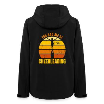 Funny Cheerleader Saying - Women’s Recycled Softshell Jacket by Stanley/Stella - black - Back - AI Model Female 172 light (172cm)