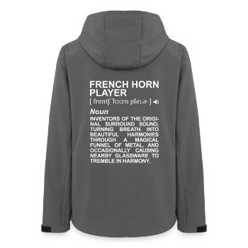 Waldhornist Definition - Frauen Recycelte Softshelljacke von Stanley/Stella - Anthrazit - Hinten - AI Model Female 172 light (172cm)