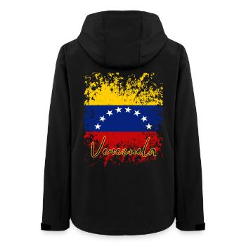 Venezolanische Flagge, ich liebe Venezuela - Frauen Recycelte Softshelljacke von Stanley/Stella - Schwarz - Hinten - AI Model Female 172 light (172cm)