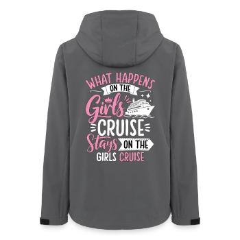 Mädchen Kreuzfahrt Spruch Design - Frauen Recycelte Softshelljacke von Stanley/Stella - Anthrazit - Hinten - AI Model Female 172 light (172cm)