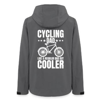 Cycling Dad Bike Rider & Cyclist Father's Day - Frauen Recycelte Softshelljacke von Stanley/Stella - Anthrazit - Hinten - AI Model Female 172 light (172cm)