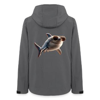 requin requin tigre requin plongeur requins mignons grand requin blanc - Veste softshell femme recyclée Stanley/Stella - charbon - Dos - AI Model Female 172 light (172cm)