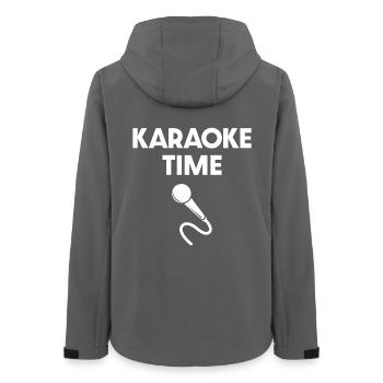 Karaoke-Zeit - Frauen Recycelte Softshelljacke von Stanley/Stella - Anthrazit - Hinten - AI Model Female 172 light (172cm)