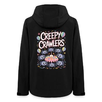 Creepy Crawlers Party Design - Women’s Recycled Softshell Jacket by Stanley/Stella - black - Back - AI Model Female 172 light (172cm)