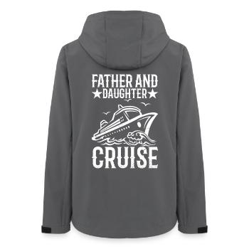 Father and daughter cruise - Women’s Recycled Softshell Jacket by Stanley/Stella - anthracite - Back - AI Model Female 172 light (172cm)