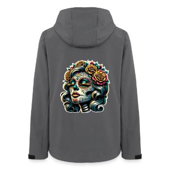 La Catrina - Veste softshell femme recyclée Stanley/Stella - charbon - Dos - AI Model Female 172 light (172cm)