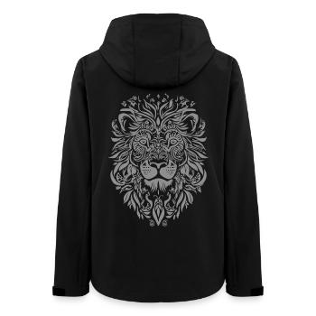 Löwe Mandala Gesicht Löwenkopf Floral - Frauen Recycelte Softshelljacke von Stanley/Stella - Schwarz - Hinten - AI Model Female 172 light (172cm)