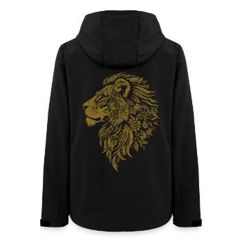 Löwe Mandala Gesicht Löwenkopf Tribal - Frauen Recycelte Softshelljacke von Stanley/Stella - Schwarz - Hinten - AI Model Female 172 light (172cm)