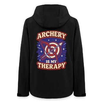 Le tir à l'arc est mon archer thérapeutique - Veste softshell femme recyclée Stanley/Stella - noir - Dos - AI Model Female 172 light (172cm)