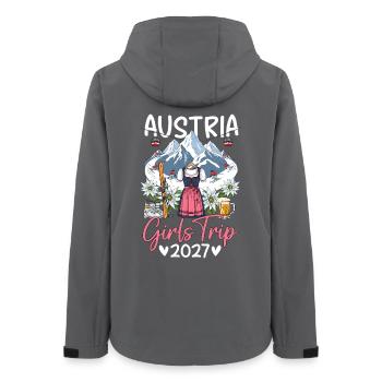 Austria Girls Trip 2027 - Women’s Recycled Softshell Jacket by Stanley/Stella - anthracite - Back - AI Model Female 172 light (172cm)