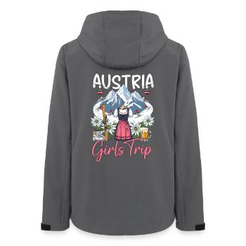 Austria Girls Trip - Frauen Recycelte Softshelljacke von Stanley/Stella - Anthrazit - Hinten - AI Model Female 172 light (172cm)