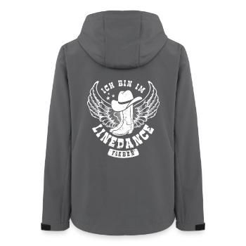Linedance Fieber - Country Fan - Geschenk - Frauen Recycelte Softshelljacke von Stanley/Stella - Anthrazit - Hinten - AI Model Female 172 light (172cm)