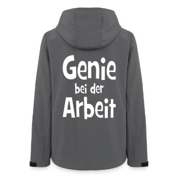 Génie au travail - bureau - emploi - travail - Veste softshell femme recyclée Stanley/Stella - charbon - Dos - AI Model Female 172 light (172cm)