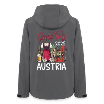 Voyage entre filles 2025 en Autriche - Veste softshell femme recyclée Stanley/Stella - charbon - Dos - AI Model Female 172 light (172cm)