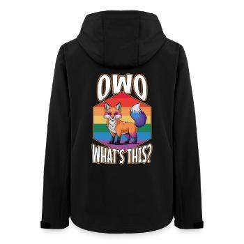 OwO What's This? - Women’s Recycled Softshell Jacket by Stanley/Stella - black - Back - AI Model Female 172 light (172cm)