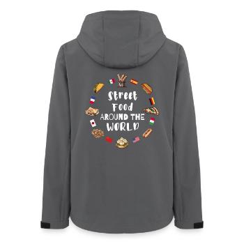 La cuisine de rue dans le monde - Veste softshell femme recyclée Stanley/Stella - charbon - Dos - AI Model Female 172 light (172cm)
