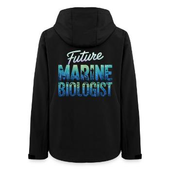 Zukunft der Meeresbiologie - Frauen Recycelte Softshelljacke von Stanley/Stella - Schwarz - Hinten - AI Model Female 172 light (172cm)