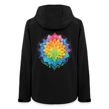 Mindfulness Affirmation Emotional Resilience - Women’s Recycled Softshell Jacket by Stanley/Stella - black - Back - AI Model Female 172 light (172cm)