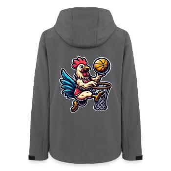 Poulet de basket-ball - Veste softshell femme recyclée Stanley/Stella - charbon - Dos - AI Model Female 172 light (172cm)