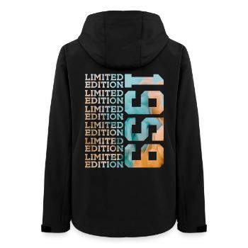 LIMITED EDITION 1959 67 YEARS 67TH BIRTHDAY - Women’s Recycled Softshell Jacket by Stanley/Stella - black - Back - AI Model Female 172 light (172cm)