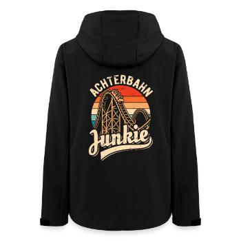 Accro aux montagnes russes - Fan d'adrénaline - Looping - Veste softshell femme recyclée Stanley/Stella - noir - Dos - AI Model Female 172 light (172cm)