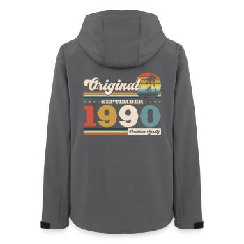 35e anniversaire Original septembre 1990 - Veste softshell femme recyclée Stanley/Stella - charbon - Dos - AI Model Female 172 light (172cm)