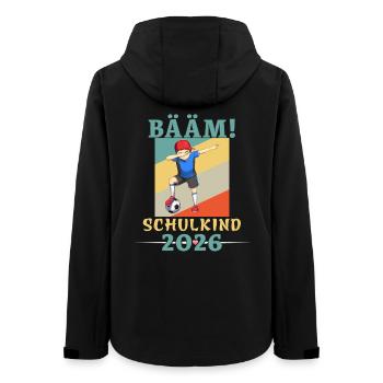 BÄÄM schoolchild 2026 school enrollment football - Women’s Recycled Softshell Jacket by Stanley/Stella - black - Back - AI Model Female 172 light (172cm)