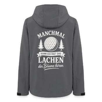 Lustiges Golf Golfer Golfsport - Frauen Recycelte Softshelljacke von Stanley/Stella - Anthrazit - Hinten - AI Model Female 172 light (172cm)