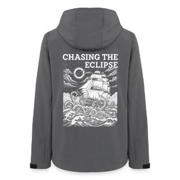 Solar Eclipse Adventure - Women’s Recycled Softshell Jacket by Stanley/Stella - anthracite - Back - AI Model Female 172 light (172cm)