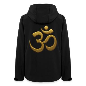Om Mindfulness Affirmation Spiritual Awareness - Women’s Recycled Softshell Jacket by Stanley/Stella - black - Back - AI Model Female 172 light (172cm)