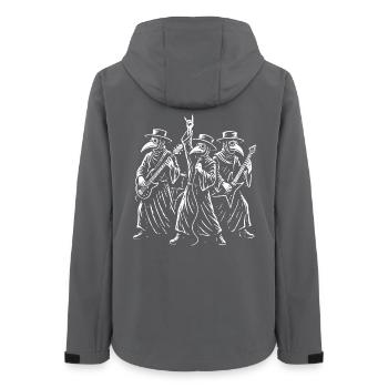 Dark Plague Doctor Band Illustration - Women’s Recycled Softshell Jacket by Stanley/Stella - anthracite - Back - AI Model Female 172 light (172cm)