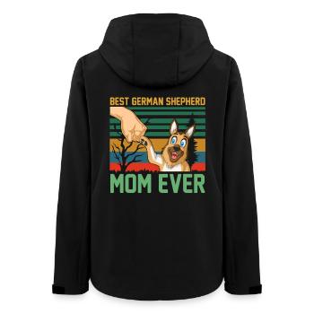 Best German Shepherd Mom - Women’s Recycled Softshell Jacket by Stanley/Stella - black - Back - AI Model Female 172 light (172cm)