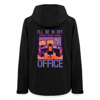 PC Gamer I'll Be in My Office Gaming - Women’s Recycled Softshell Jacket by Stanley/Stella - black - Back - AI Model Female 172 light (172cm)