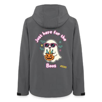 Doux fantôme Halloween avec des boissons - Veste softshell femme recyclée Stanley/Stella - charbon - Dos - AI Model Female 172 light (172cm)