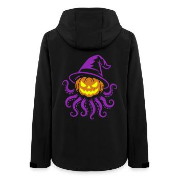 Octopumpkin - Spooky pumpkin with tentacles - Women’s Recycled Softshell Jacket by Stanley/Stella - black - Back - AI Model Female 172 light (172cm)