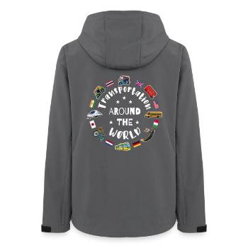 Moyens de transport dans le monde - Veste softshell femme recyclée Stanley/Stella - charbon - Dos - AI Model Female 172 light (172cm)
