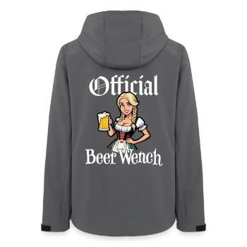 Official Beer Wench - Women’s Recycled Softshell Jacket by Stanley/Stella - anthracite - Back - AI Model Female 172 light (172cm)