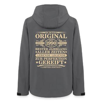 Original depuis 1990 - 35e anniversaire - Veste softshell femme recyclée Stanley/Stella - charbon - Dos - AI Model Female 172 light (172cm)