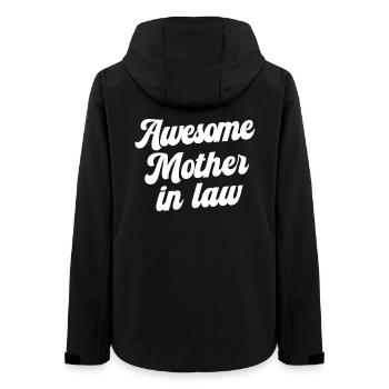 Tolle Schwiegermutter - Frauen Recycelte Softshelljacke von Stanley/Stella - Schwarz - Hinten - AI Model Female 172 light (172cm)