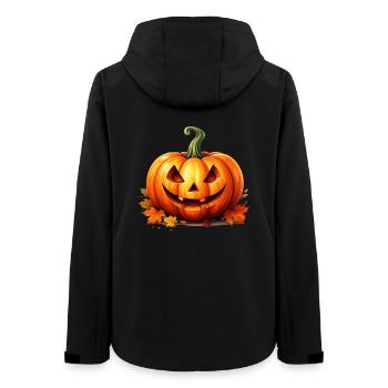 Joyeux Halloween lanterne citrouille - Veste softshell femme recyclée Stanley/Stella - noir - Dos - AI Model Female 172 light (172cm)