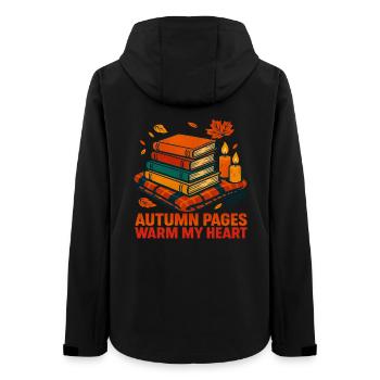Herbst Lesen Bücher Buchliebhaber Leseratte - Frauen Recycelte Softshelljacke von Stanley/Stella - Schwarz - Hinten - AI Model Female 172 light (172cm)