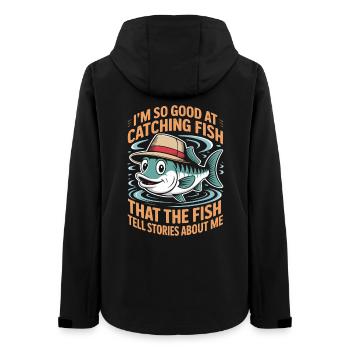 Je suis tellement doué pour attraper du poisson que le - Veste softshell femme recyclée Stanley/Stella - noir - Dos - AI Model Female 172 light (172cm)