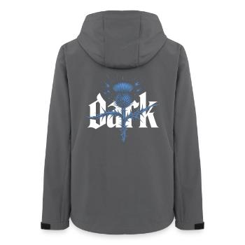 Dark Distel Gothic Shirt - Frauen Recycelte Softshelljacke von Stanley/Stella - Anthrazit - Hinten - AI Model Female 172 light (172cm)