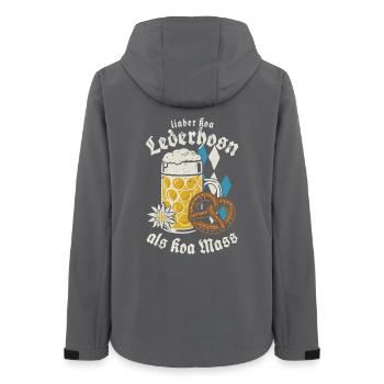 Lieber koa Lederhosen als koa Mass - Gaudí - Veste softshell femme recyclée Stanley/Stella - charbon - Dos - AI Model Female 172 light (172cm)