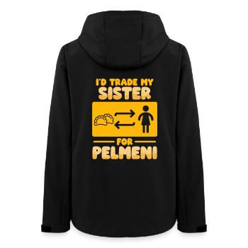 Pelmeni Pelmenis Trade My Sister For Pelmeni - Frauen Recycelte Softshelljacke von Stanley/Stella - Schwarz - Hinten - AI Model Female 172 light (172cm)