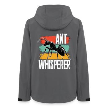 Ameisenzucht Ameisenzüchter Ant Whisperer - Frauen Recycelte Softshelljacke von Stanley/Stella - Anthrazit - Hinten - AI Model Female 172 light (172cm)