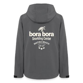 Bora Bora plongée sous marine - Veste softshell femme recyclée Stanley/Stella - charbon - Dos - AI Model Female 172 light (172cm)