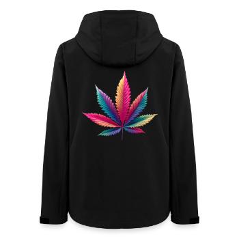 Cabbage leaf - Women’s Recycled Softshell Jacket by Stanley/Stella - black - Back - AI Model Female 172 light (172cm)