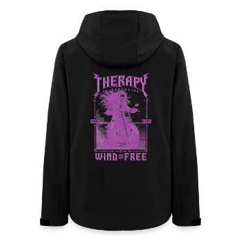 La thérapie coûte cher Le vent est gratuit Motard - Veste softshell femme recyclée Stanley/Stella - noir - Dos - AI Model Female 172 light (172cm)